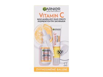 Garnier Skin Naturals Vitamin C denní pleťové sérum Skin Naturals Vitamin C Brightening Super Serum 30 ml + denní pleťový fluid Skin Naturals Vitamin C Daily UV Invisible SPF50 40 ml