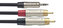 Stagg NYC10/MPS2CMR, kabel 2x RCA/mini JACK, 10m