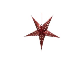 Star Lantern, papírová hvězda 40cm, červená