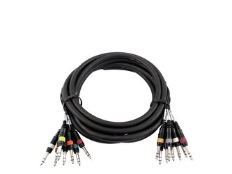 Snake kabel 8x Jack 6,3 - 8x Jack 6,3 stereo, 3 m