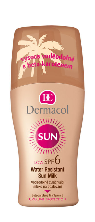 Dermacol Voděodolné zvláčňující mléko na opalování ve spreji SPF 6 Sun (Water Resistant Sun Milk) 200 ml unisex