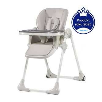 Krzesełko do karmienia Yummy + tacka szare