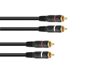 Kabel CC-100, propojovací kabel 2x 2 RCA zástrčka HighEnd, 10m