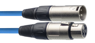 Stagg SMC6 CBL, mikrofonní kabel XLR/XLR, 6m, modrý