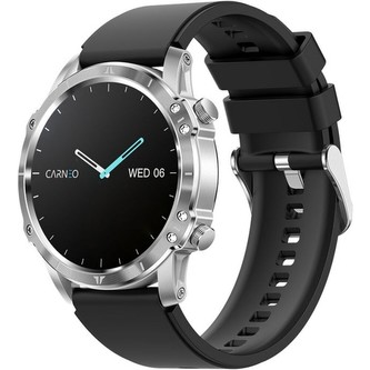 CARNEO Adventure HR+ 2nd gen. chytré hodinky, stříbrné