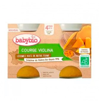 BABYBIO - svačinka z dýně Violina z ekofarmy 2x130 g