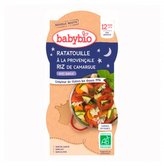 BABYBIO - večerní svačinka Ratatouille s rýží 2x200 g