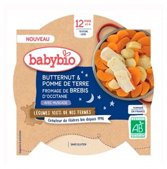 BABYBIO - večerní svačinka z brambor, máslové dýně a ovčího sýra 230 g