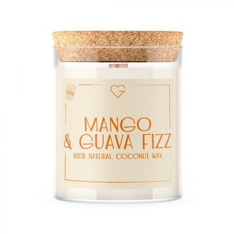 Svíčka s dřevěným praskajícím knotem - Mango & Guava Fizz 160 g Svíčka s dřevěným praskajícím knotem - Mango & Guava Fizz 160 g
