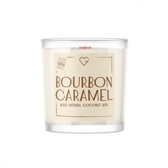 Svíčka s dřevěným praskajícím knotem - Bourbon Caramel 50 g Svíčka s dřevěným praskajícím knotem - Bourbon Caramel 50 g