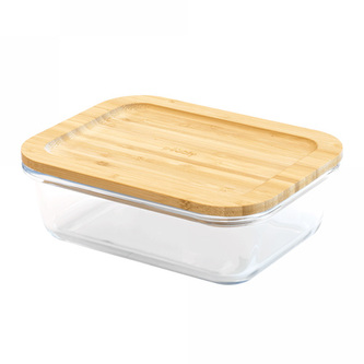 PKV-008 Skleněná dóza na jídlo, obdélník