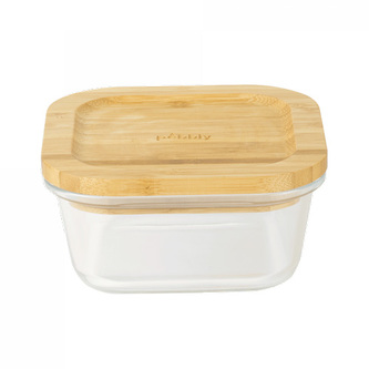 PKV-016 Skleněná dóza na jídlo, čtverec