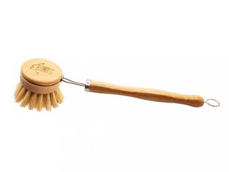 Bambusový kartáč na nádobí s madlem