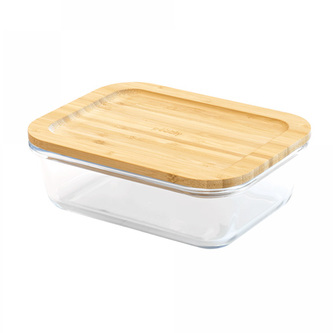 PKV-009 Skleněná dóza na jídlo, obdélník