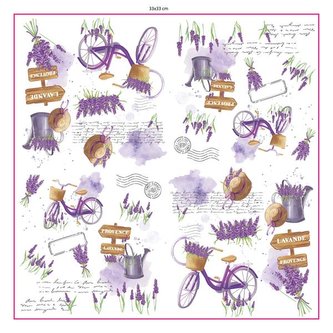 UBROUSKY NOVÁ LEVANDULE 3VRSTVÉ 33X33CM