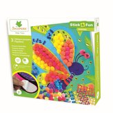 STICK&FUN zdobení bambulkami 3x Motýl