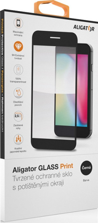 Ochrana displeje GLASS PRINT Honor X8 (5G) černá Ochrana displeje GLASS PRINT Honor X8 (5G) černá