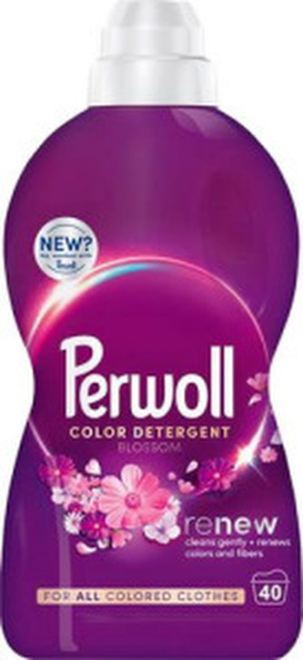 Perwoll prací gel Mega Renew Blossom 40 praní, 2000 ml