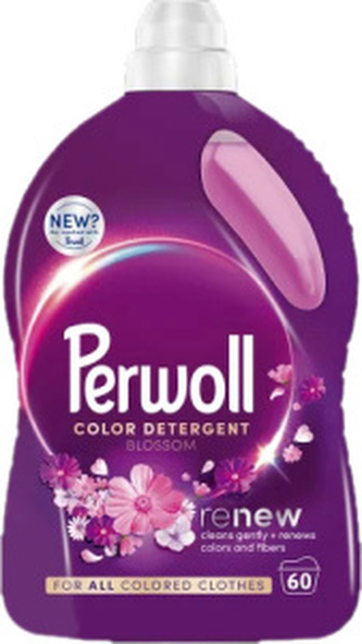 Perwoll prací gel Mega Renew Blossom 60 praní, 3000 ml