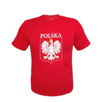 Koszulka z nadrukiem czerwona S