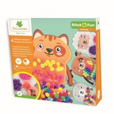STICK&FUN zdobení bambulkami 4x Hospodářská zvířata