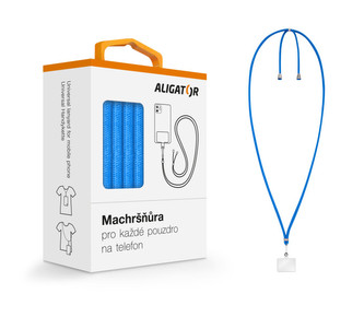 UNI šňůrka Aligator Machršňůra pro mob. tel., modrá
