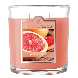 Svíčka dekorativní váza Colonial Candle, Růžový grep, 269 g