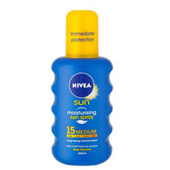 Nivea Sprej na opalování SPF 15 Sun (Moisturising Sun Spray) 200 ml unisex
