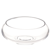 Váza skleněná kulatá nízká - velikost malá (19 x 8 x 19 cm)