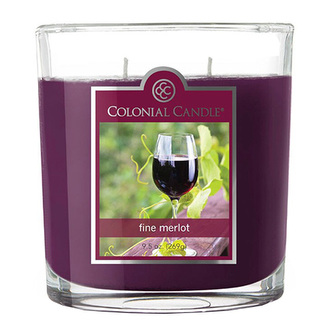 Svíčka dekorativní váza Colonial Candle, Výborný merlot, 269 g
