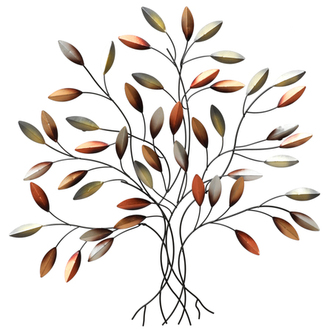 Strom kovový - nástěnná dekorace