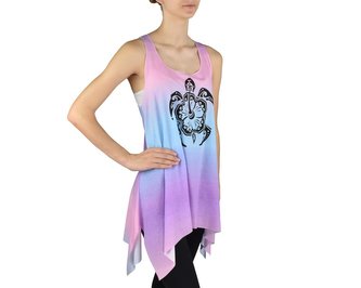 Dámský dlouhý top YORKA, multicolour, želva