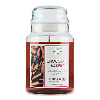 Svíčka ve skleněné dóze Purple River, Čokoládová pekárna, 623 g