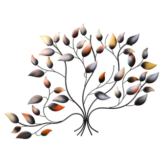 Strom kovový - nástěnná dekorace