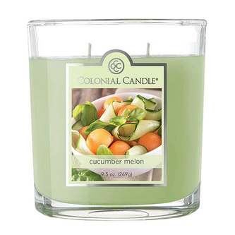 Svíčka dekorativní váza Colonial Candle, Okurka a meloun, 269 g