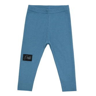 Rostoucí žebrované legíny Color Denim blue; Barva: modrá; Velikost: 74 - 80