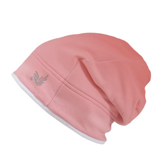 Zimní čepice spadená Duha tmavá; Barva: růžová; Velikost: 40