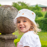 Dětský klobouk mušelín Ježek; Barva: bílá; Velikost: S