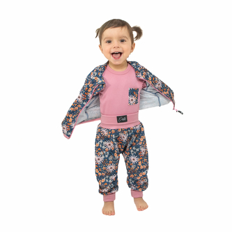 Rostoucí dívčí tepláky Adélka; Barva: modrá; Velikost: 98