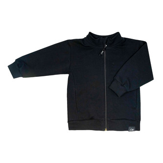 Mikina na zip EasyFit Black; Barva: černá; Velikost: 80