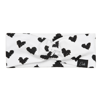 Dívčí čelenka do vlasů Black heart; Barva: bílá; Velikost: 40