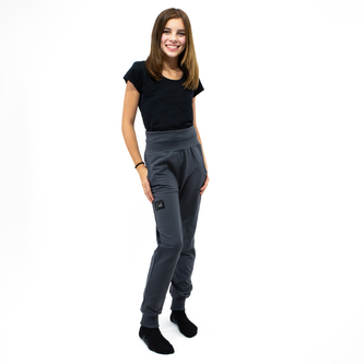 Rostoucí tepláky Mono Grey; Barva: šedá; Velikost: 86