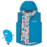 Dětská softshellová dvojitá vesta Příšerky vel. 92 - 116; Barva: tyrkysová; Velikost: 92