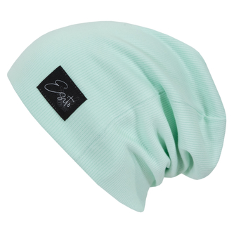 Žebrovaná čepice spadená Color Mint; Barva: mintová; Velikost: 44