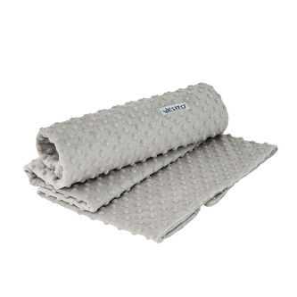 Dětská deka dvojitá MINKY jednobarevná Silver; Barva: stříbrná; Velikost: 75 x 100 cm