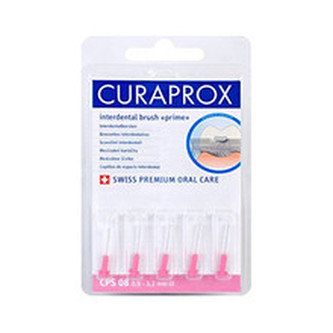 Curaprox Náhradní mezizubní kartáčky Prime 08 - 3,2 mm Růžová (Refill) Odstín 12 ks unisex