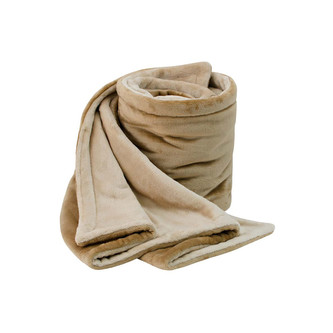 Dětská deka dvojitá Kristýna 110 x 140 cm; Barva: oříšková / latte; Velikost: 110 x 140 cm