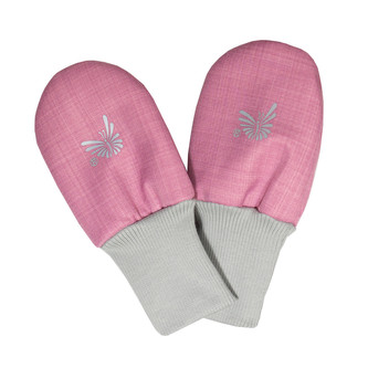 Zimní bezpalcové rukavice softshell s beránkem Antique pink; Barva: antique pink; Velikost: 74 - 80