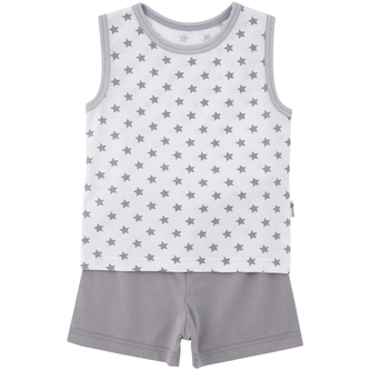 Dětský letní antibakteriální set Hvězda vel. 92 - 110; Barva: bílá; Velikost: 92