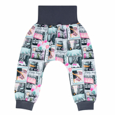 Dětské tepláky Happy way vel. 92 až 110; Barva: šedá; Velikost: 92